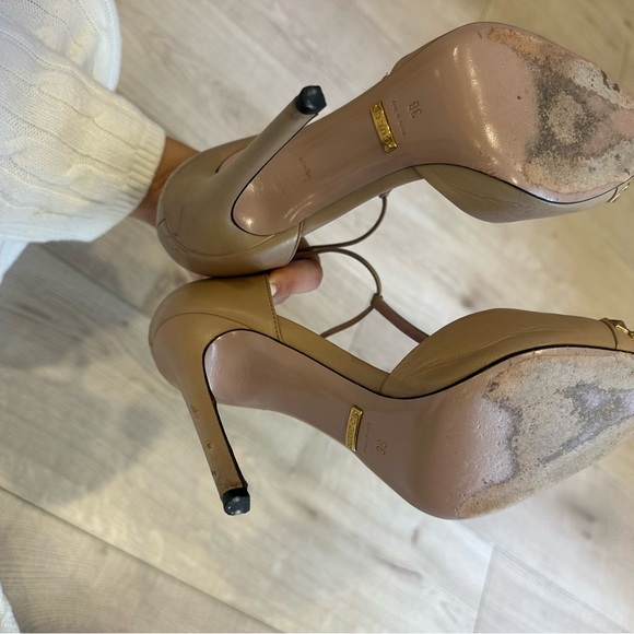 Gucci Coline Studded T-Strap Pumps - Picture 5 of 6